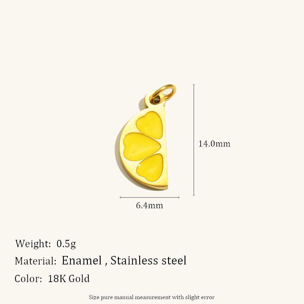 Semi-circle flower pendant-gold