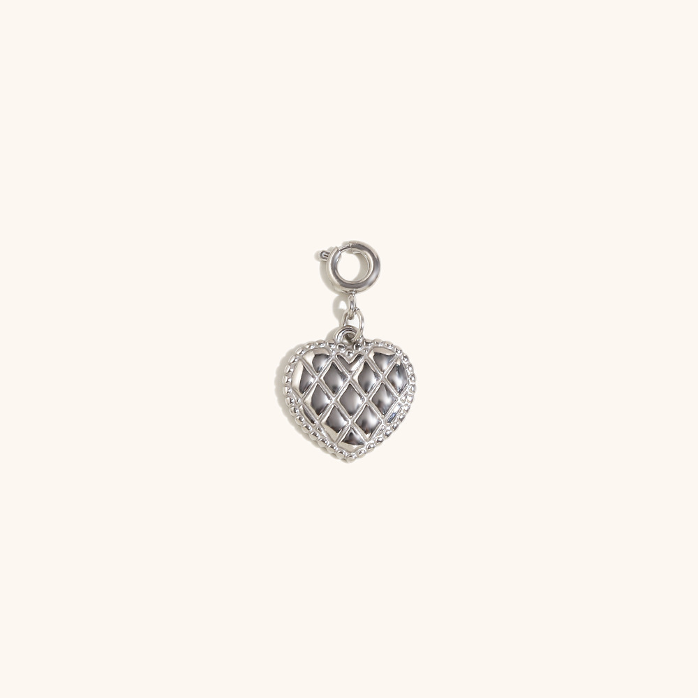 Love bag pendant-steel color
