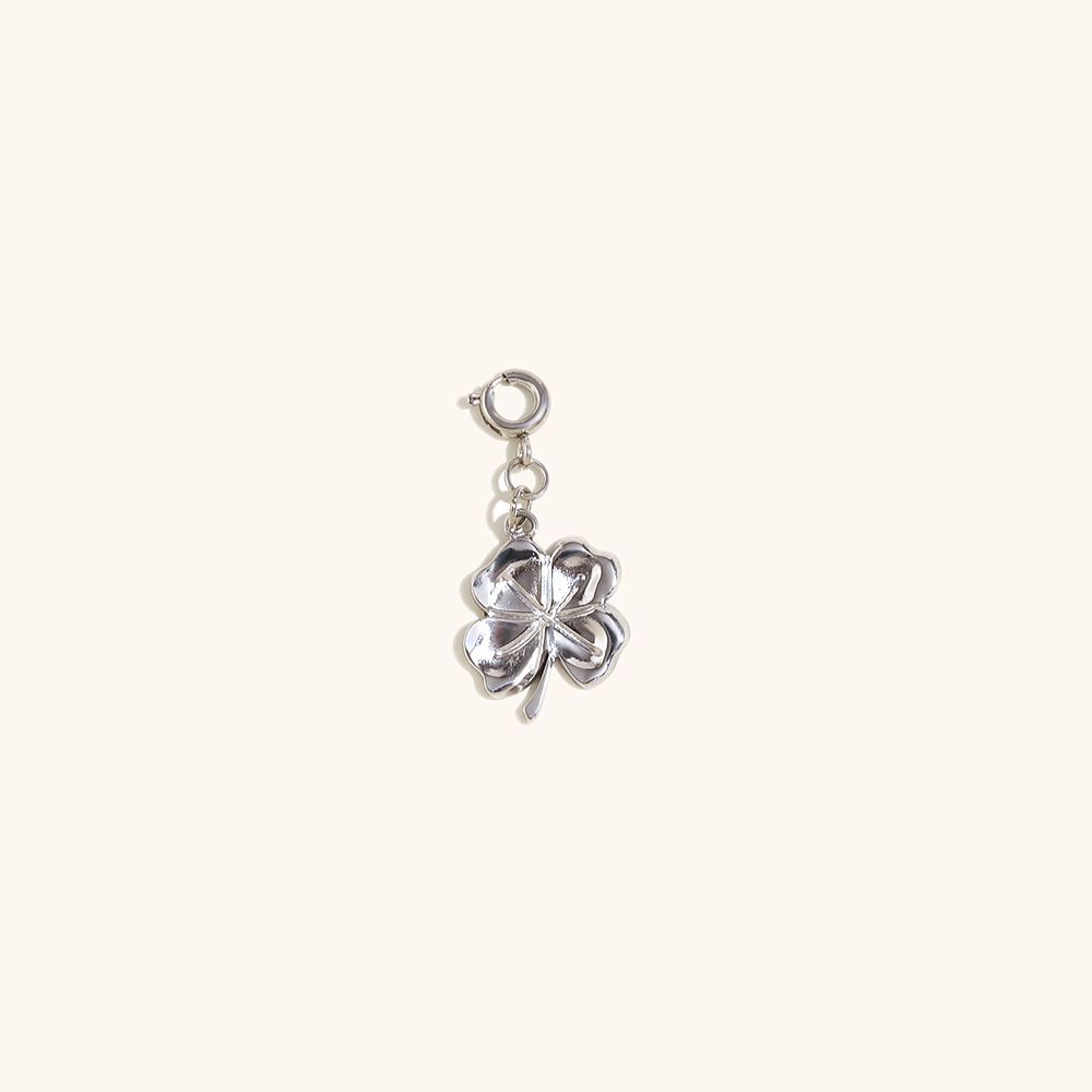 Flower pendant-steel color