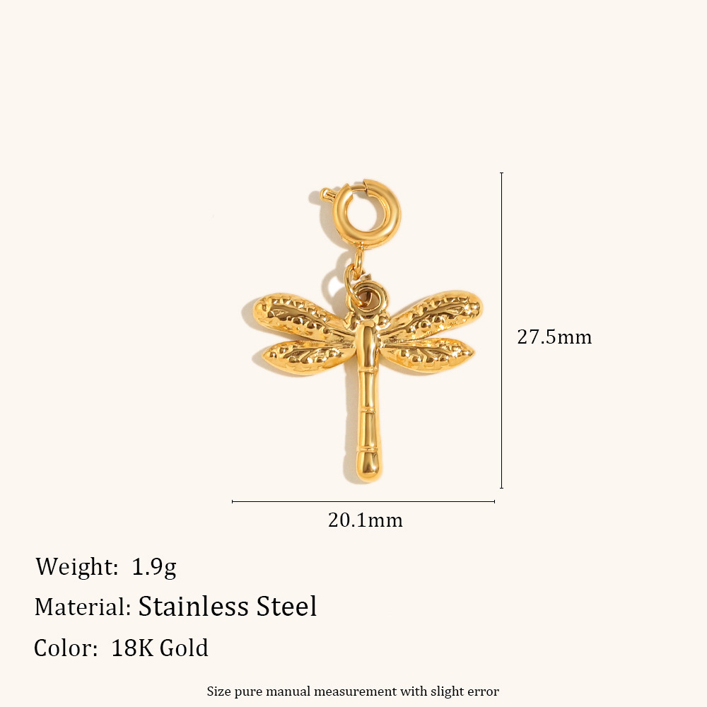 Dragonfly pendant-gold