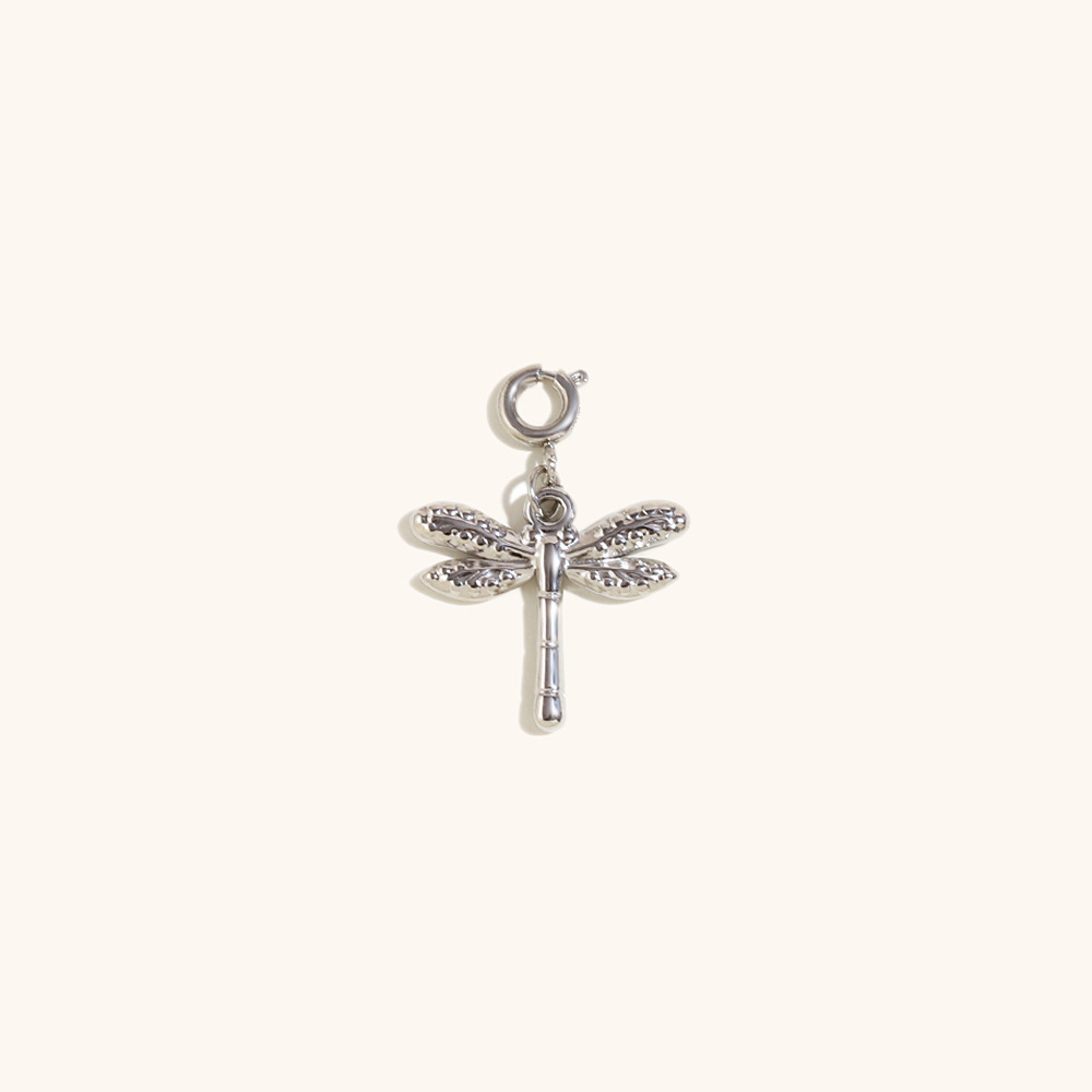 Dragonfly pendant-steel color