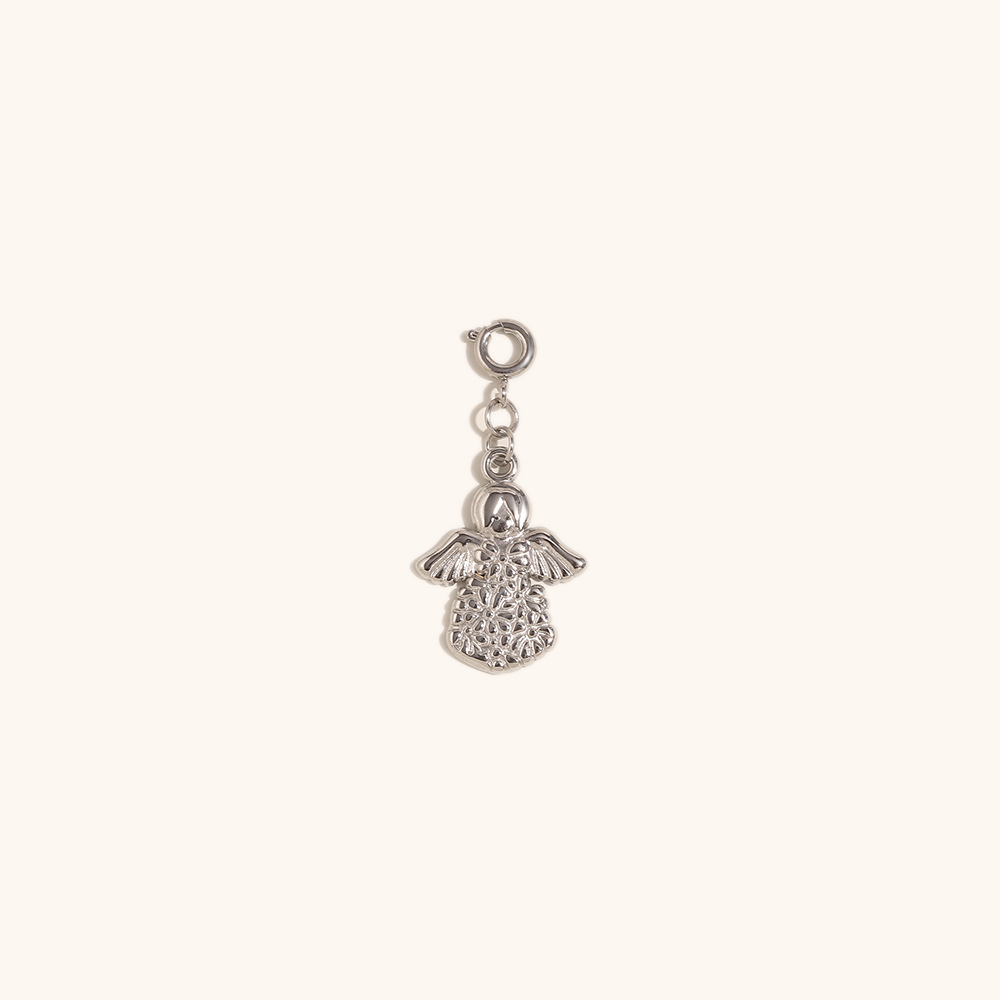 Angel pendant-steel color
