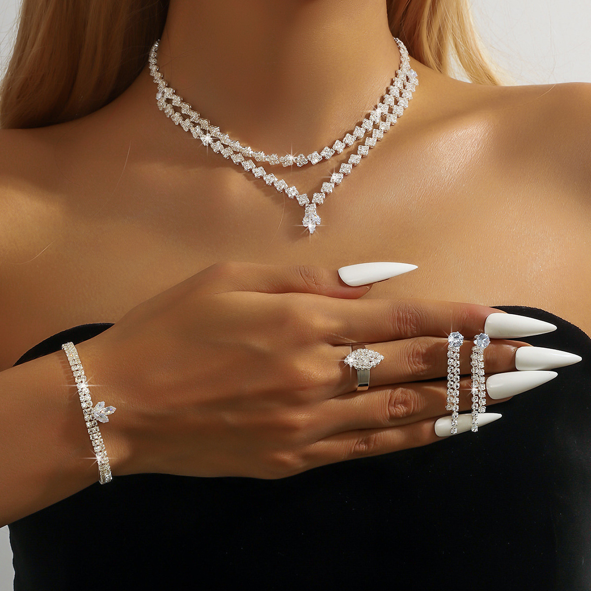 80839401 silver four-piece set