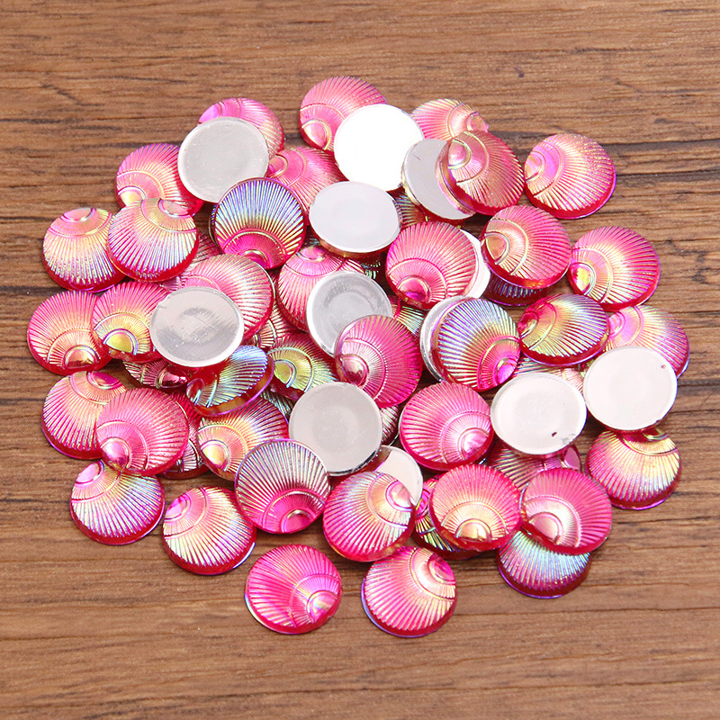 Rose red round 10mm 0.1g