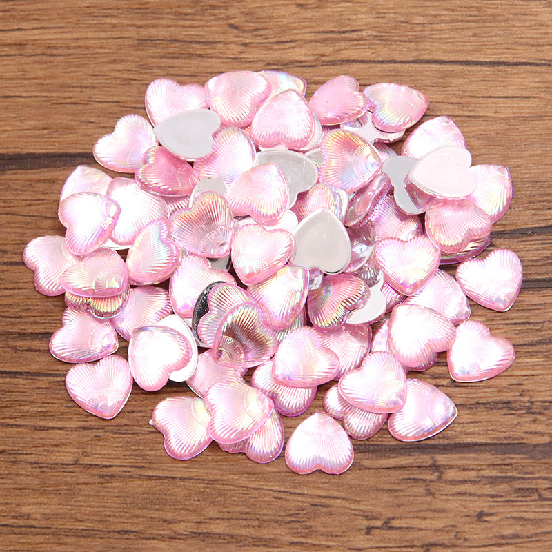 Pink heart 10mm 0.1g