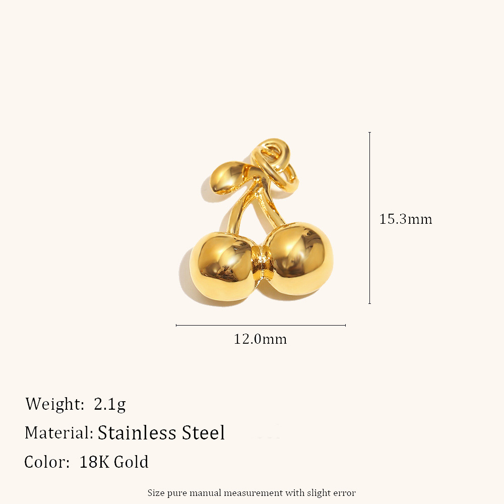 Cherry pendant-gold