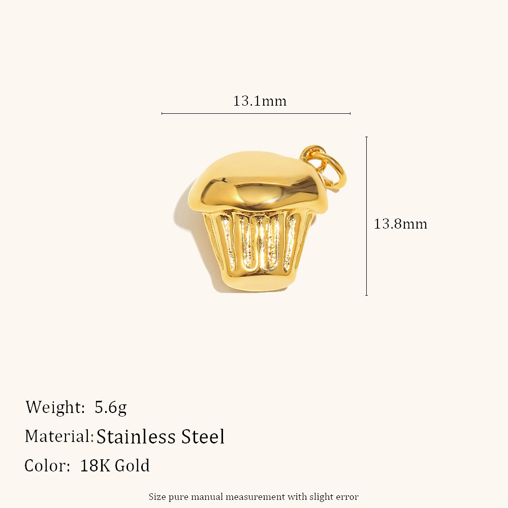 Small cake pendant-gold