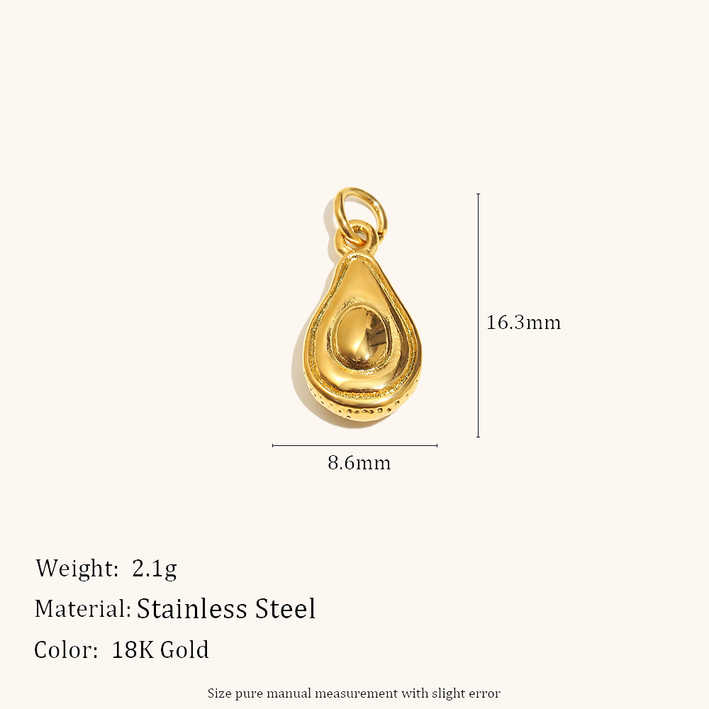 Avocado pendant-gold