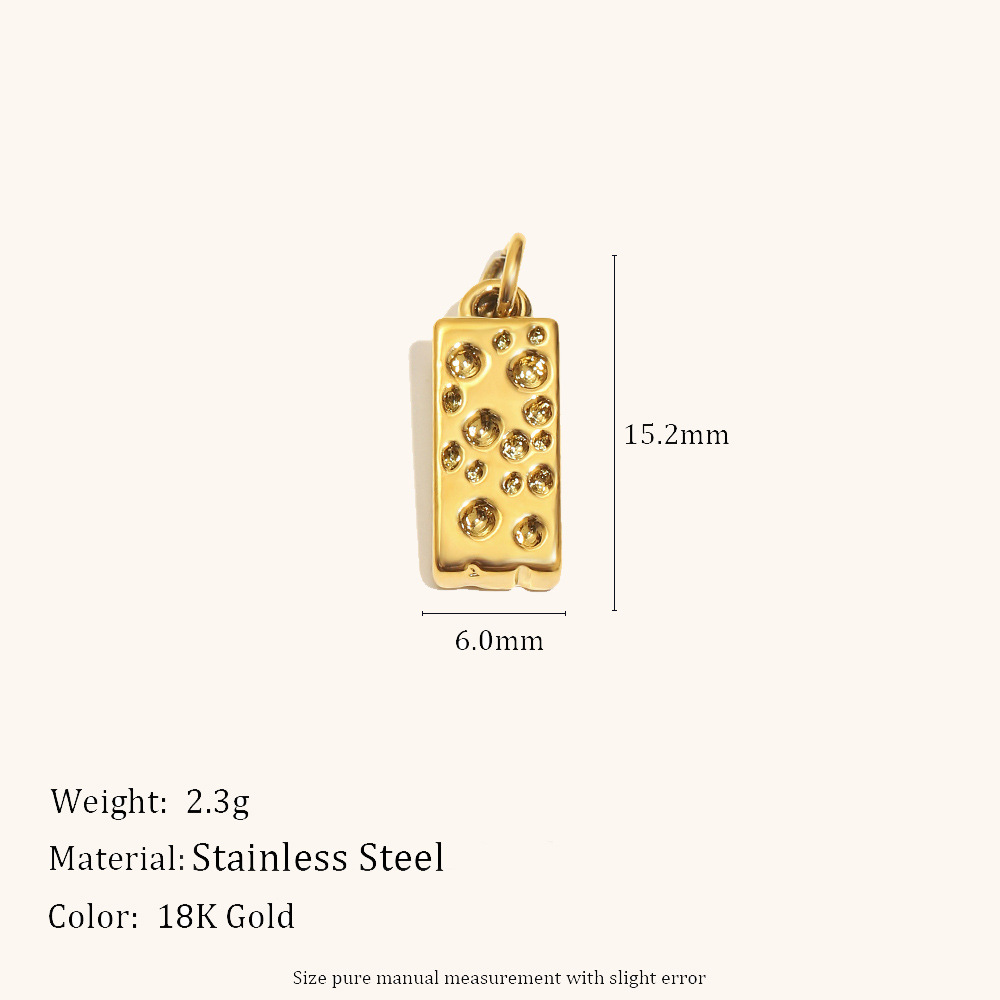 Cheese pendant-gold