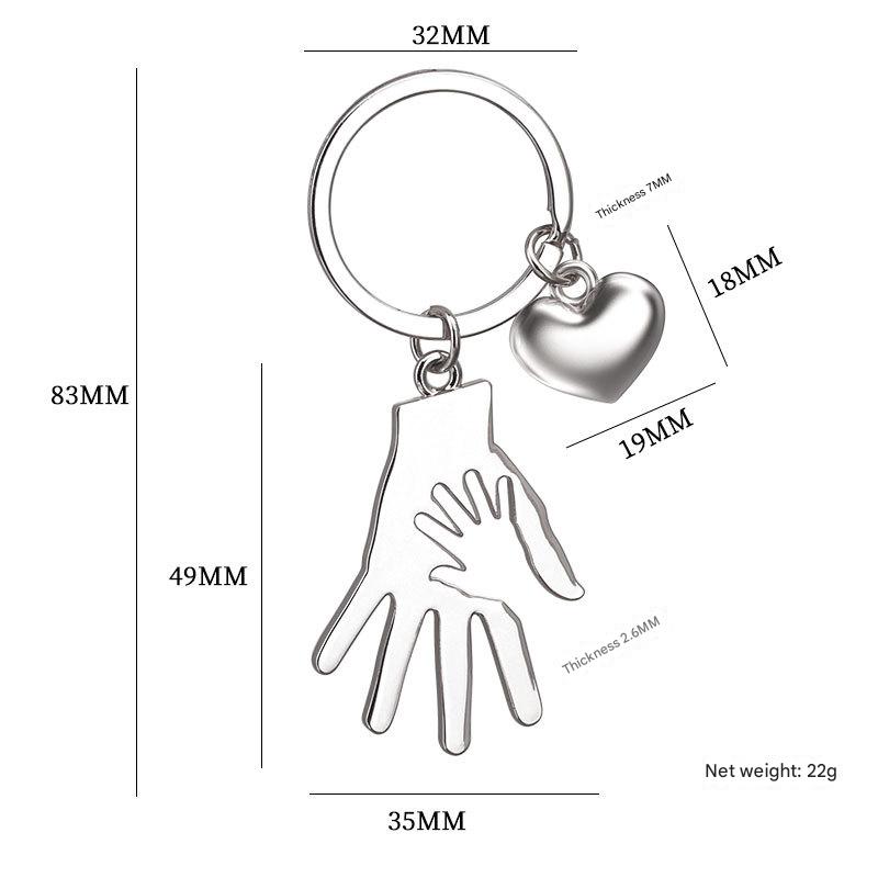 X-1890 hand-in-hand keychain color
