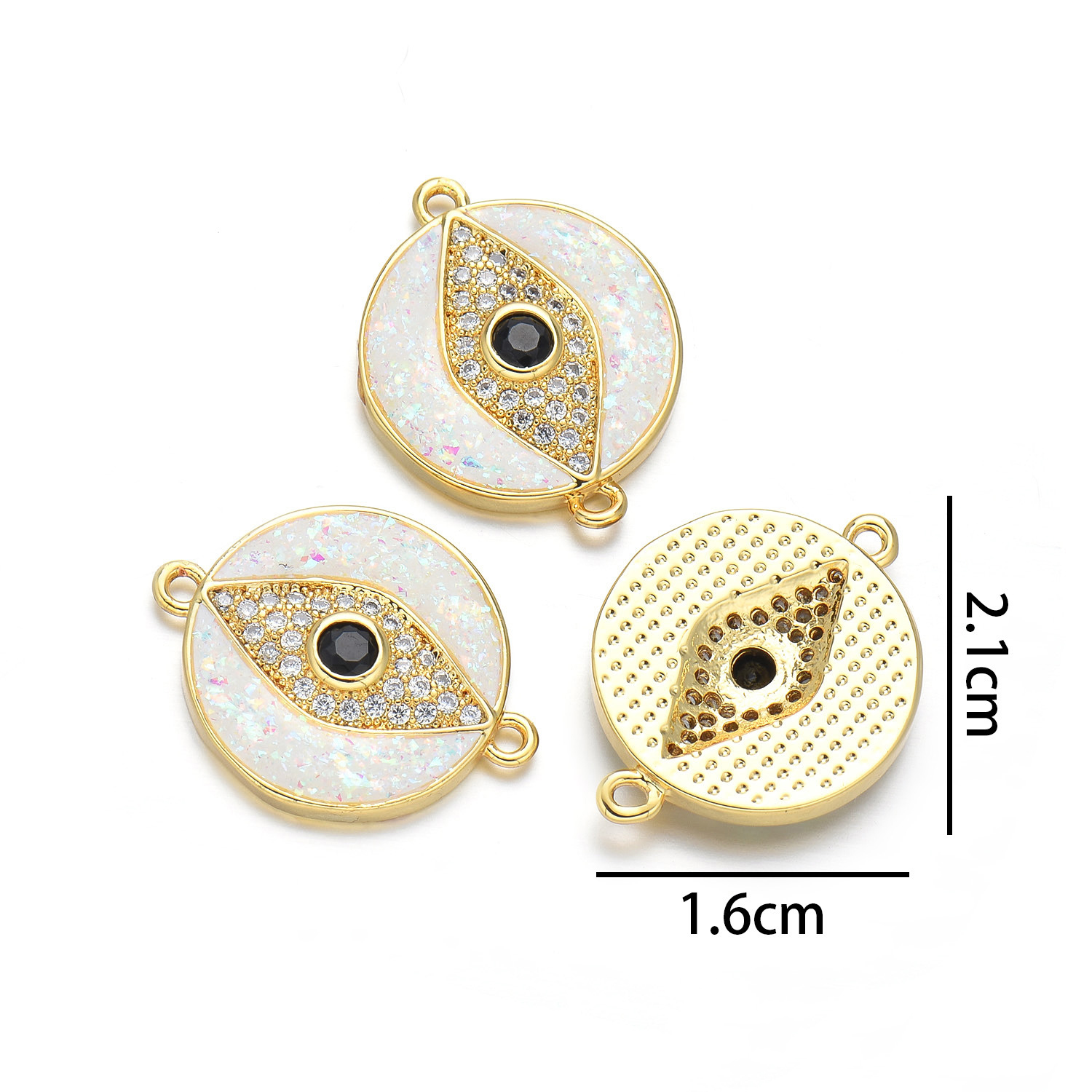 Round Eyes (colorful pink opal)