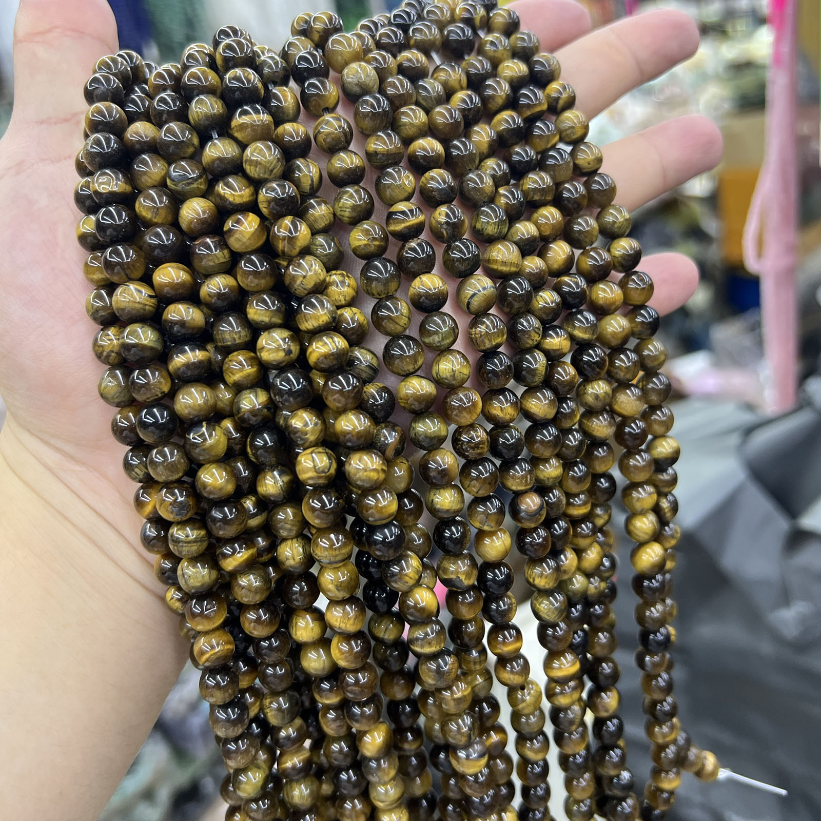 AB class yellow tiger eye