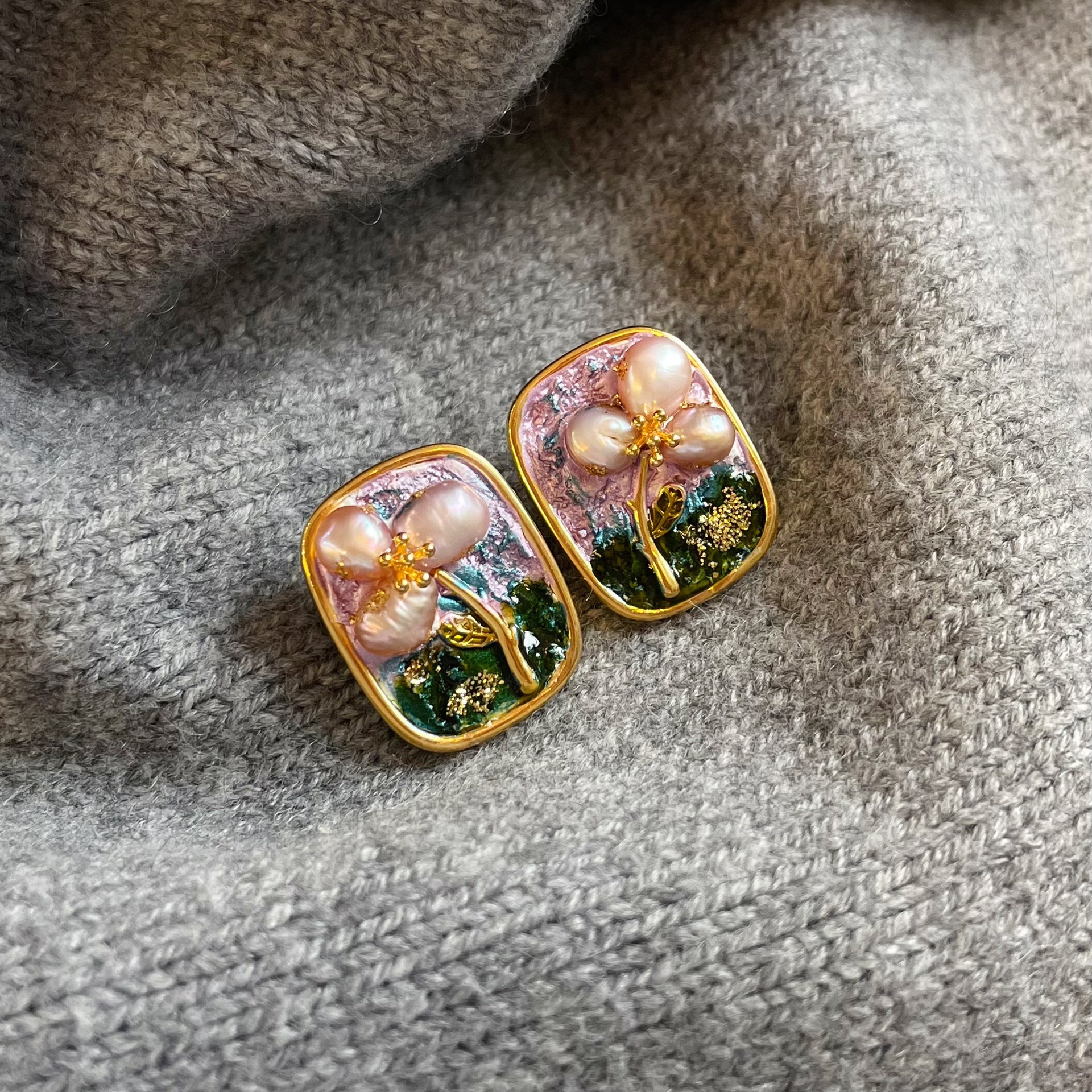 [s925 silver needle + freshwater pearl]: nl09176e