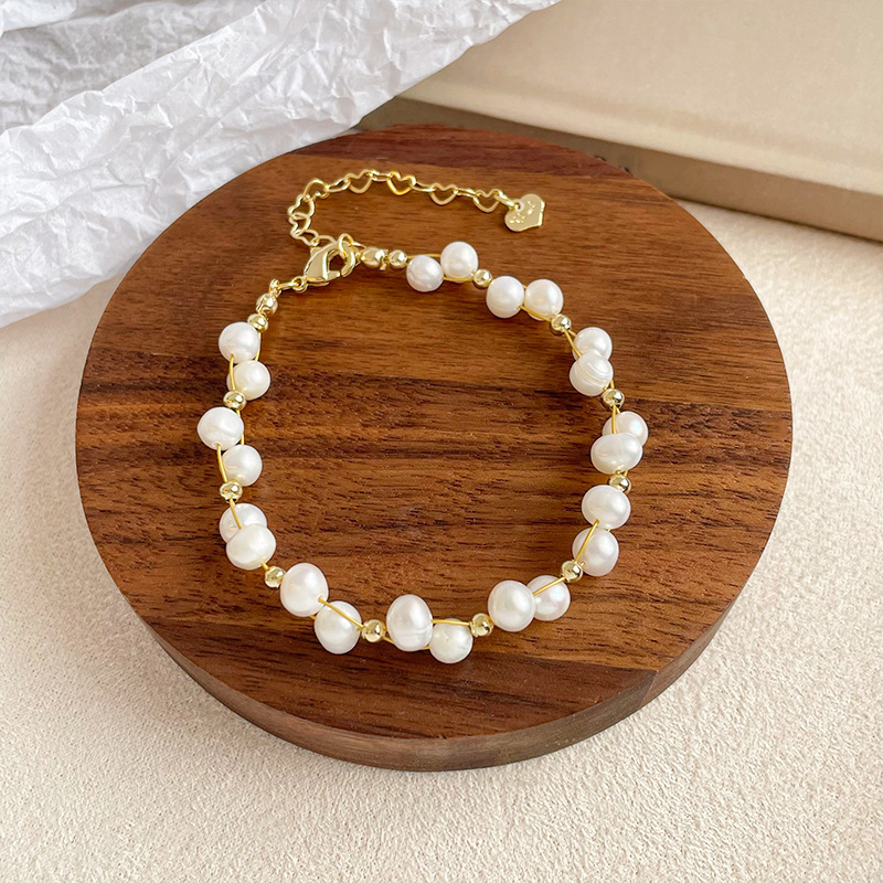 [copper plated with 18k real gold   freshwater pearl]: nl01048b