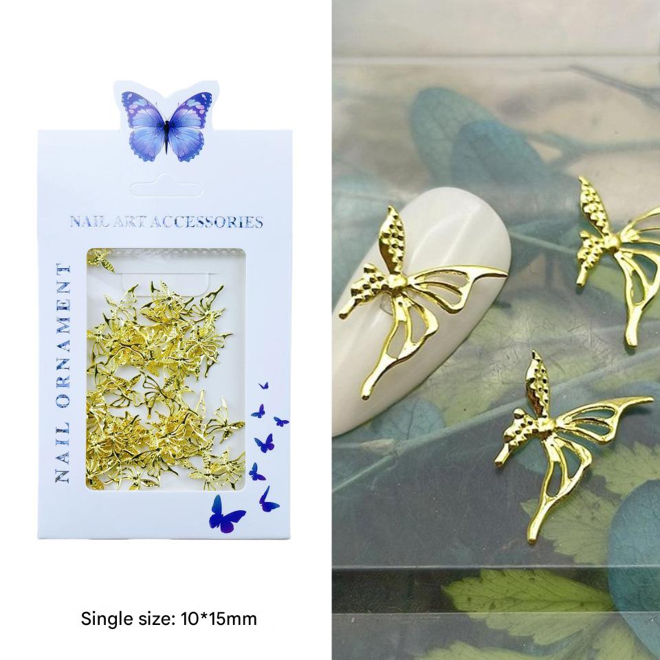 Long wing hollow butterfly-gold