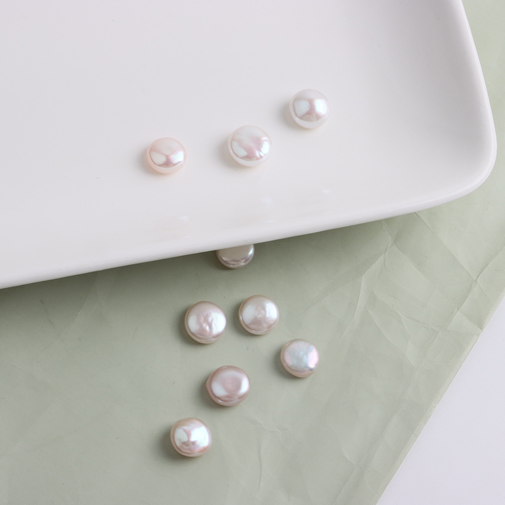 Colorful white buttons, one more special shape