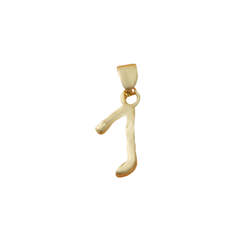 English letter-j (single pendant)