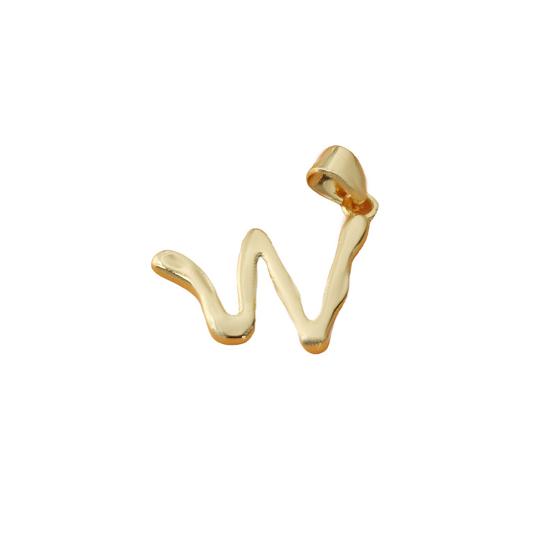 English letter-w (single pendant)