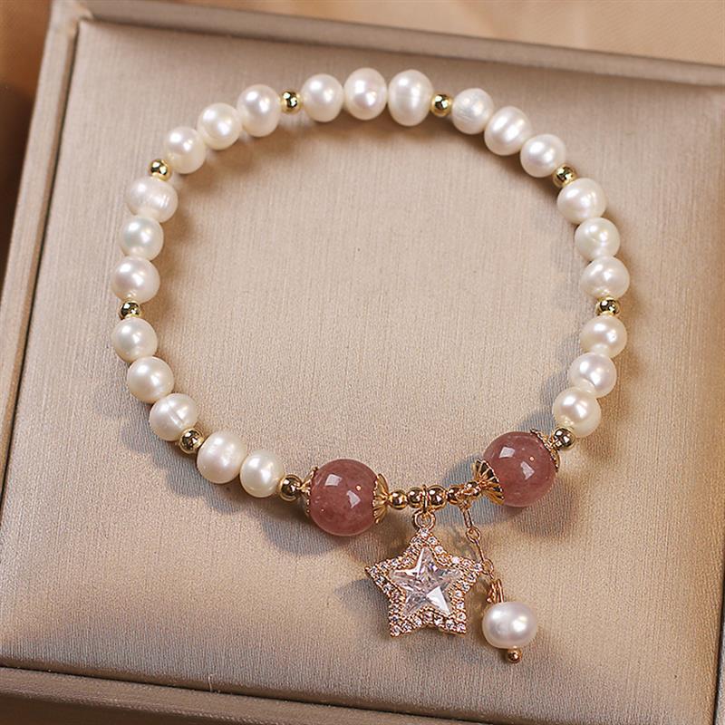 Watermelon red shining five-pointed star