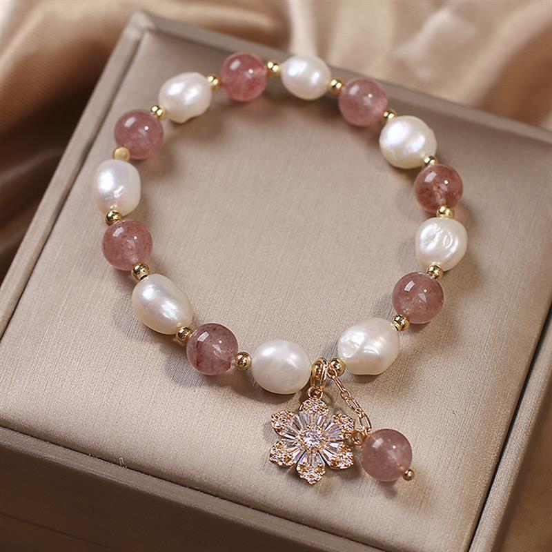 Lotus color strawberry crystal flowers