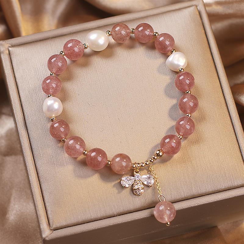Deep wine red strawberry Crystal Bee