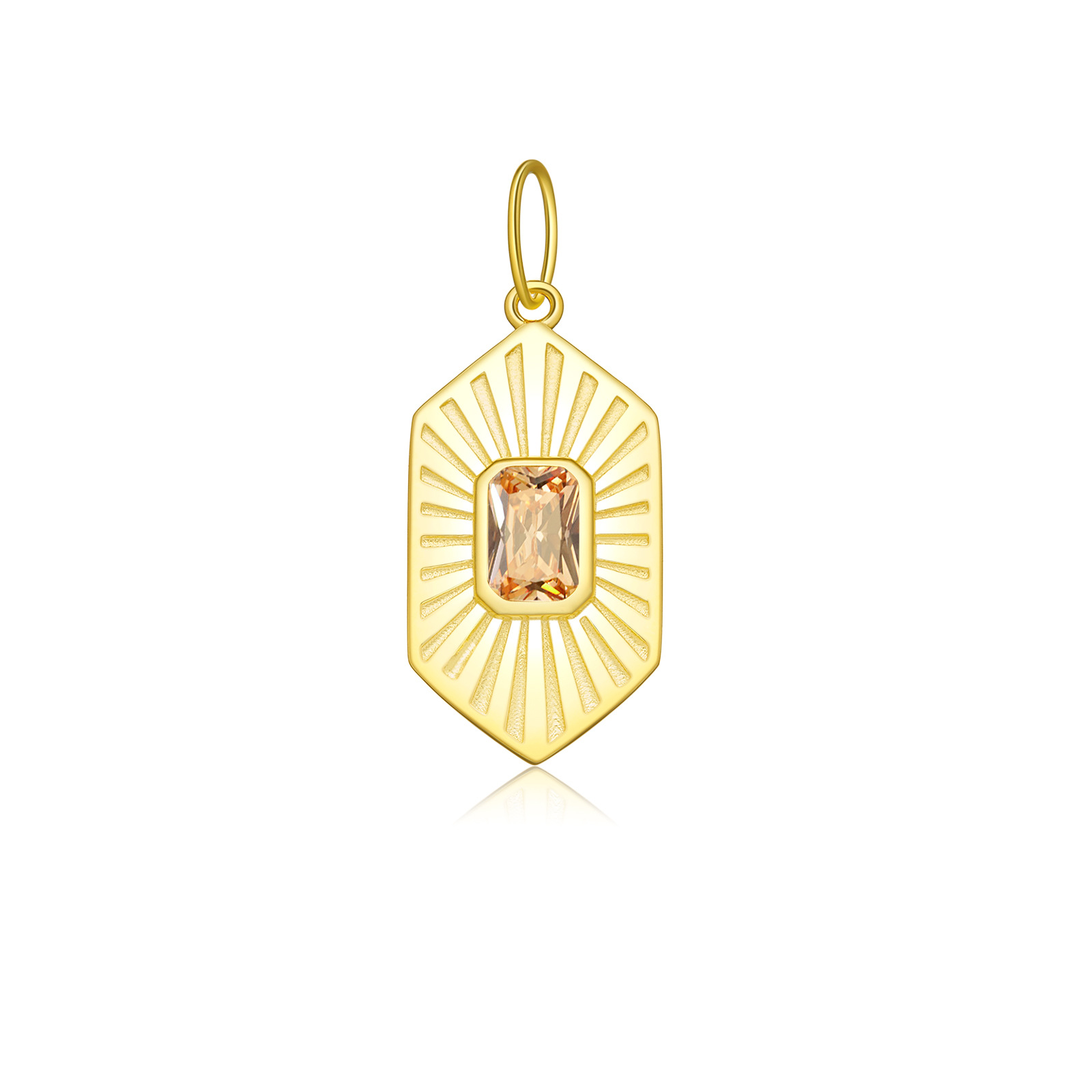 18K Gold-Hexagon