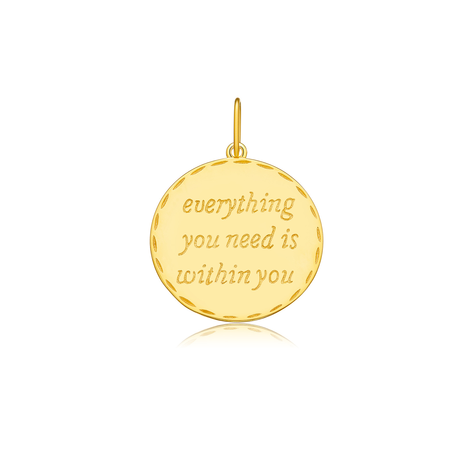 18K Gold-Round Card