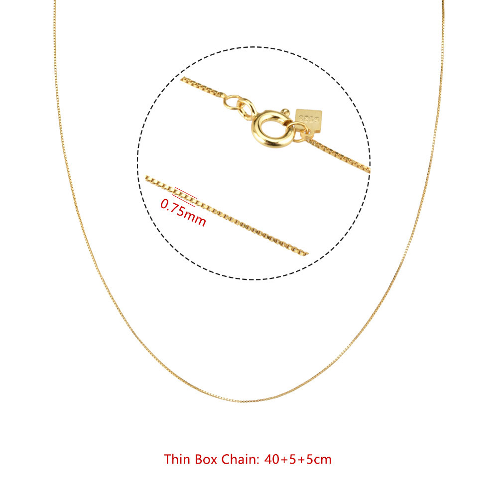 [A] 18k gold/chain without pendant