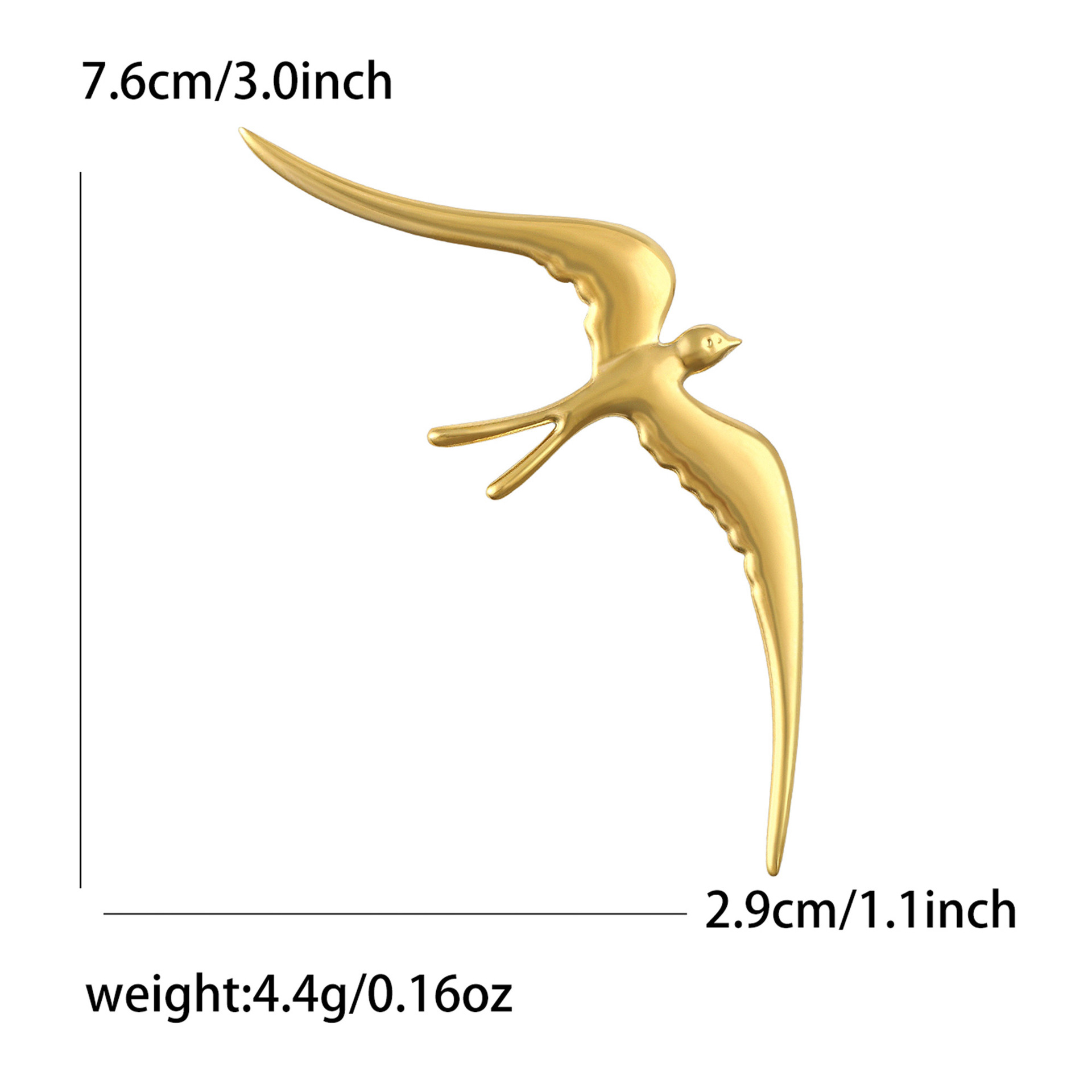 Stainless steel-gold--5072-gd