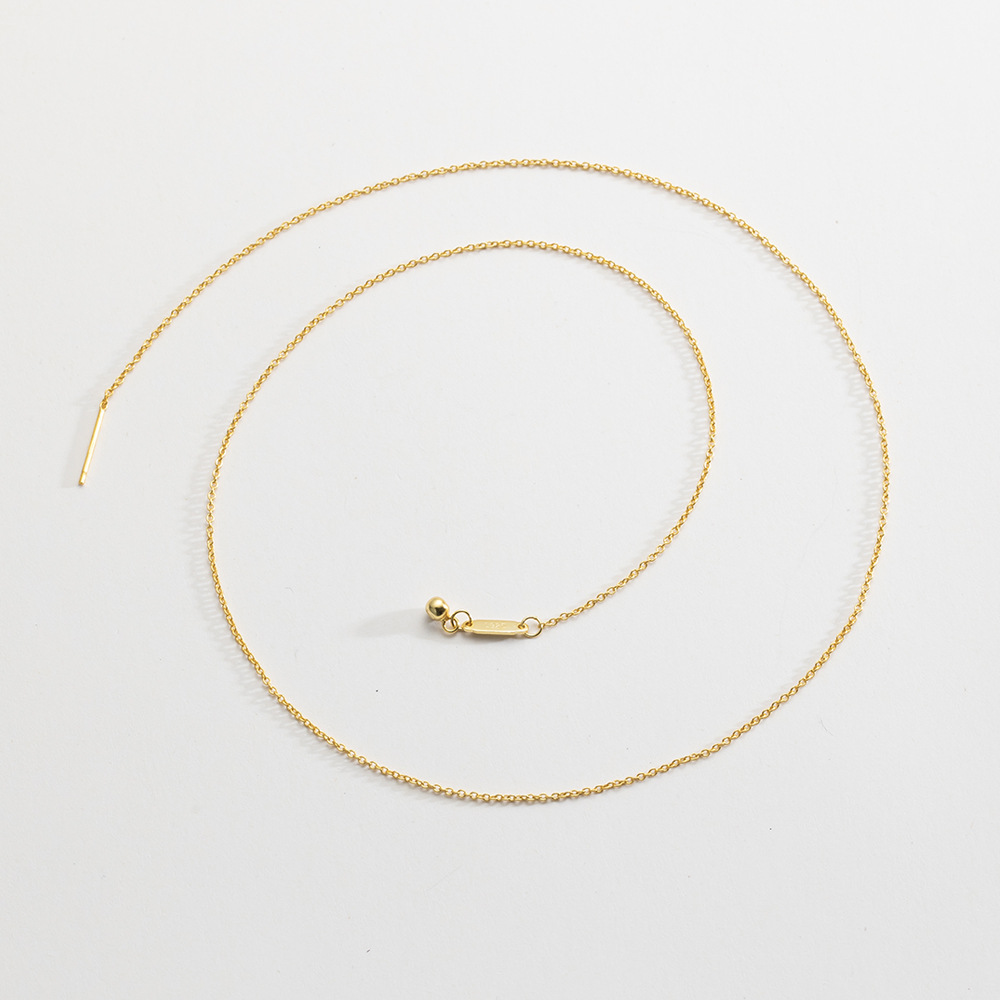 18k gold necklace 45cm