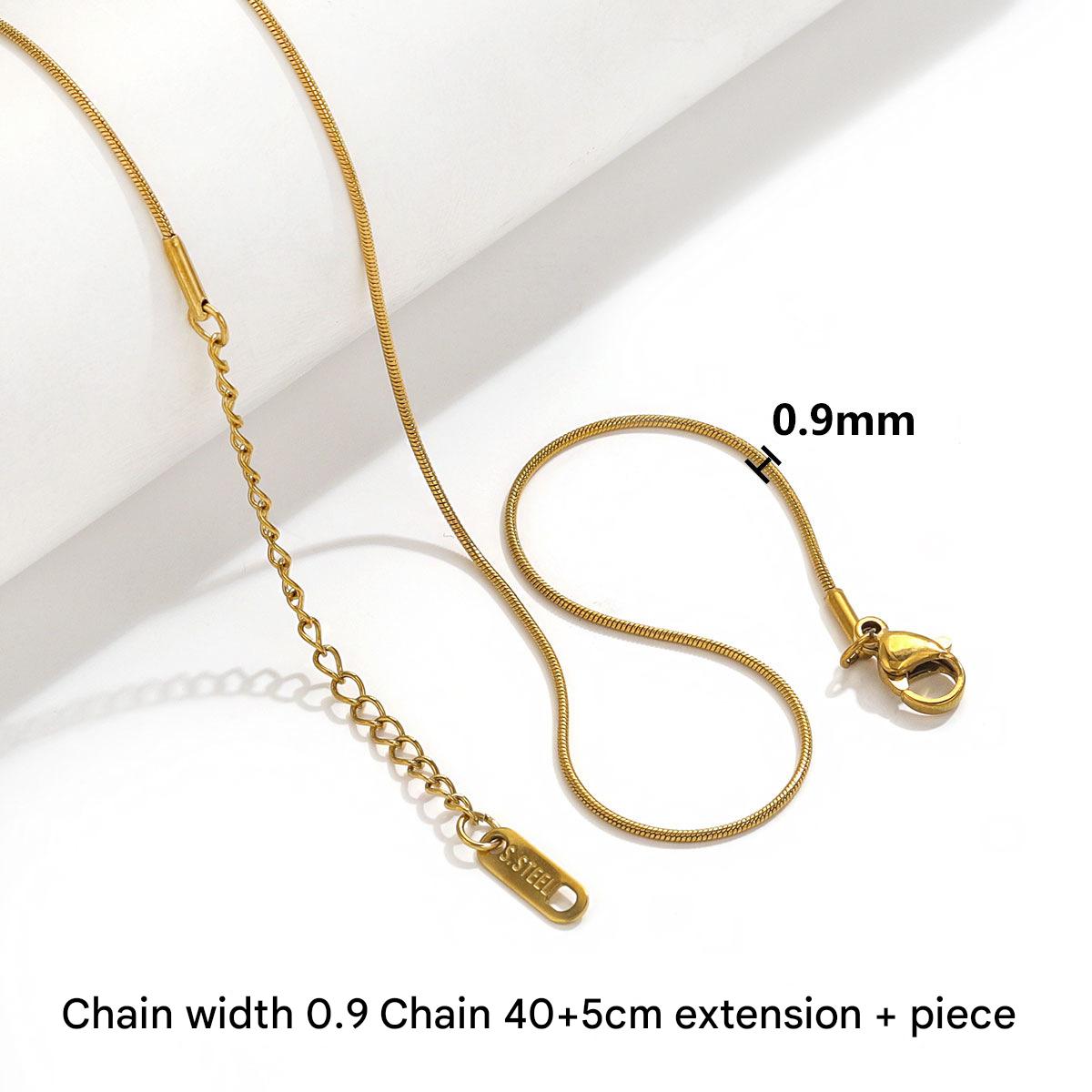 09 round snake-18K vacuum gold