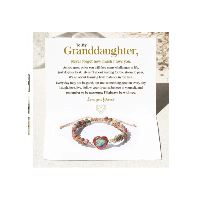 Red and Blue Love granddaughter card