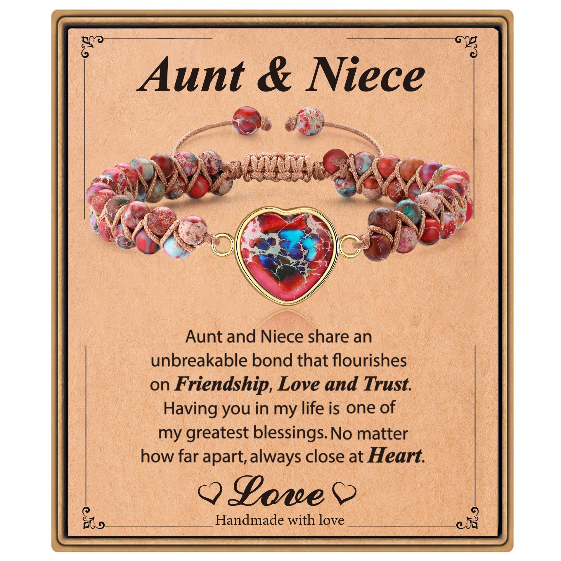Red red and blue love Niece card