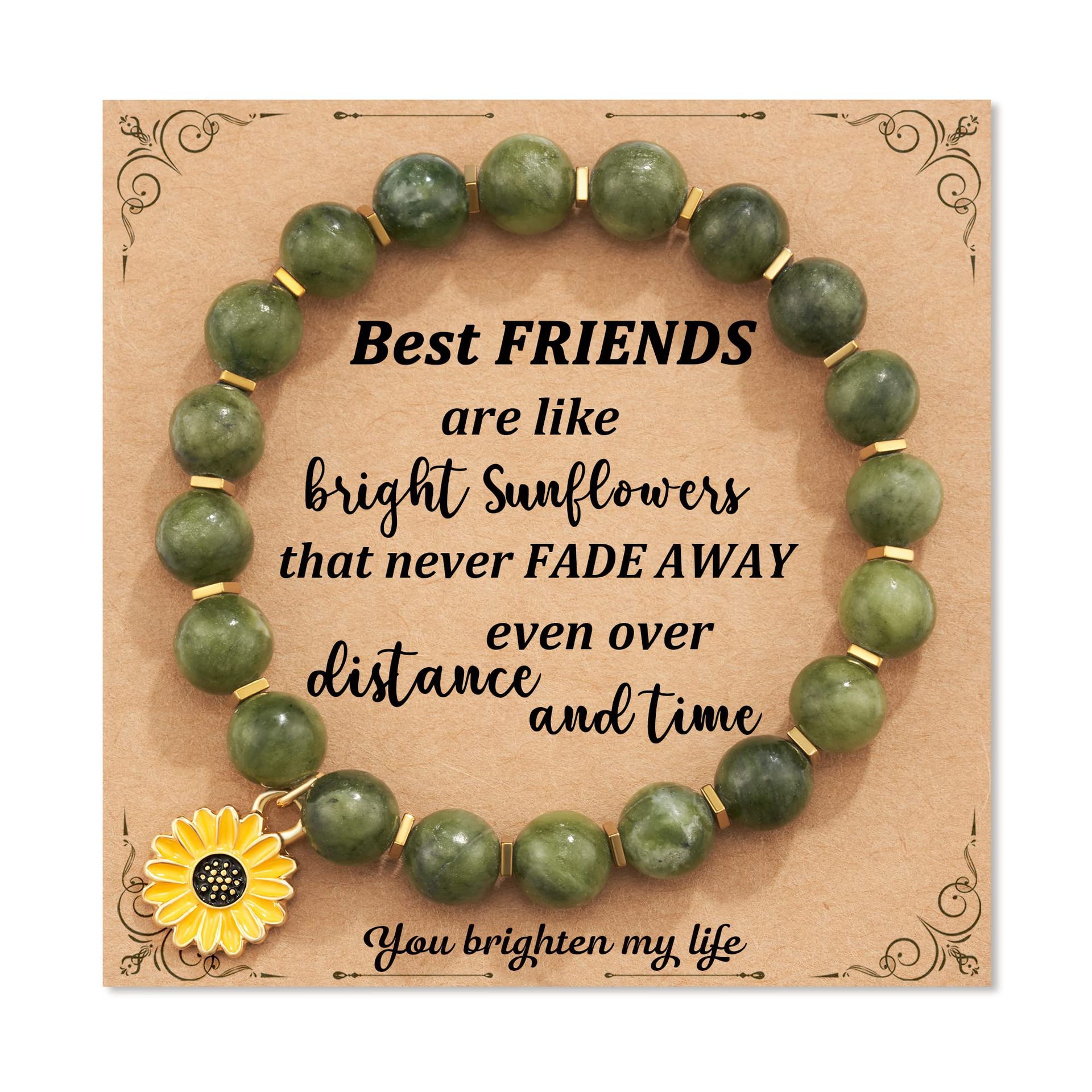 African Pine Sunflower Pendant FRIENDS Card