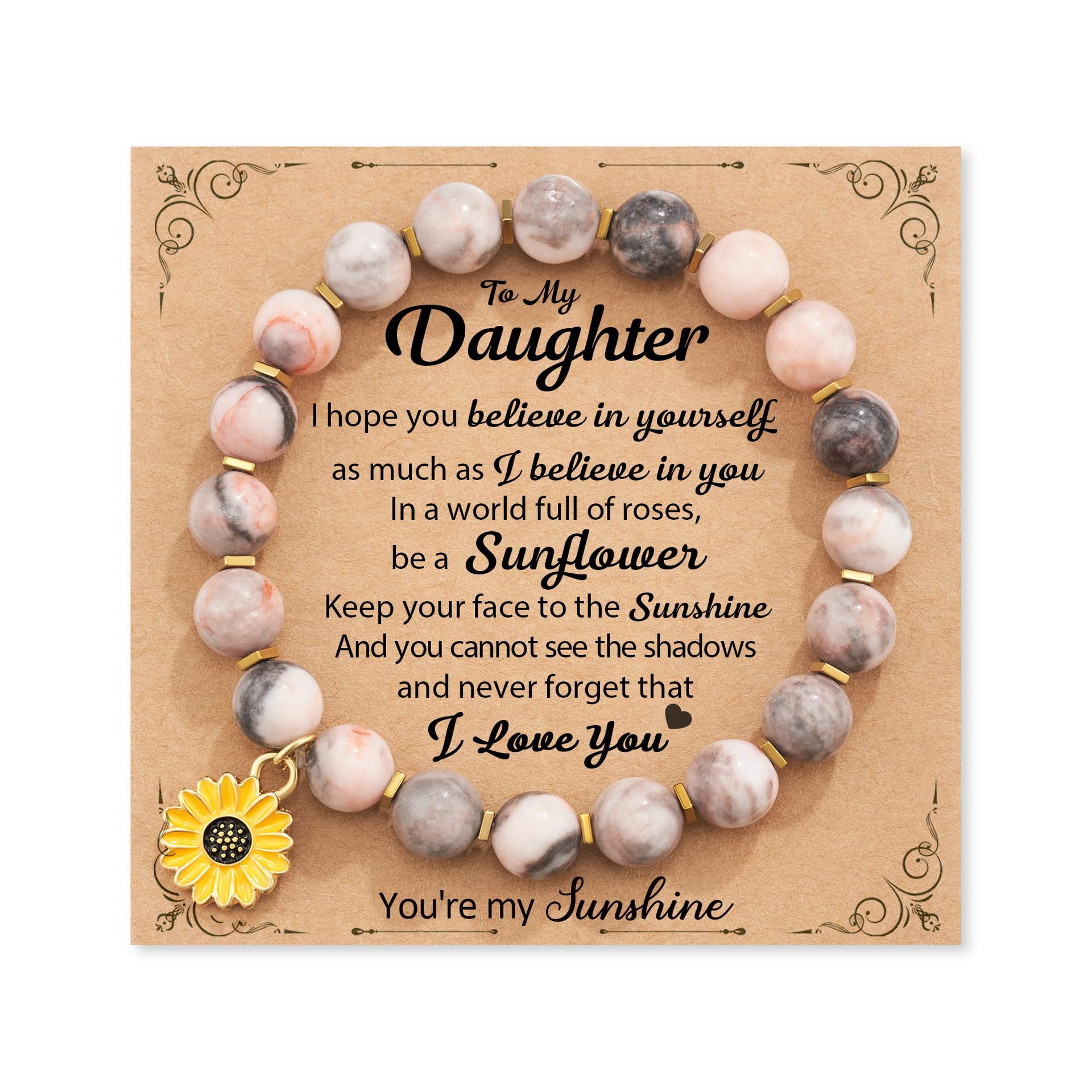 Pink Zebra Sunflower Pendant Daughter Card