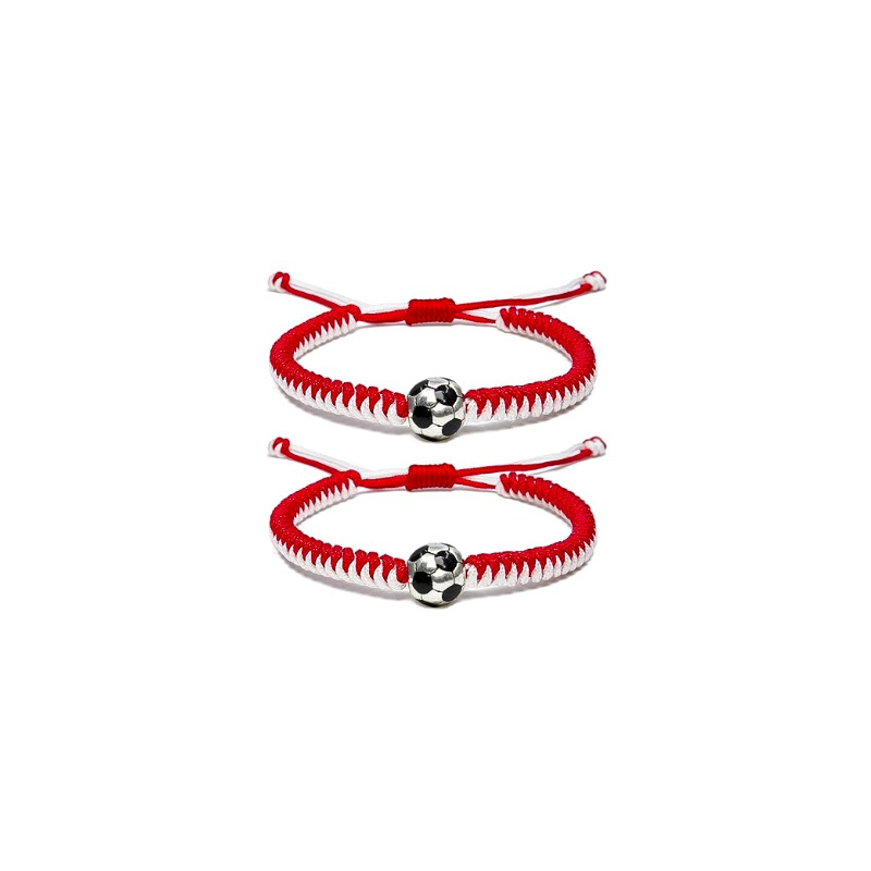 red and white rope football