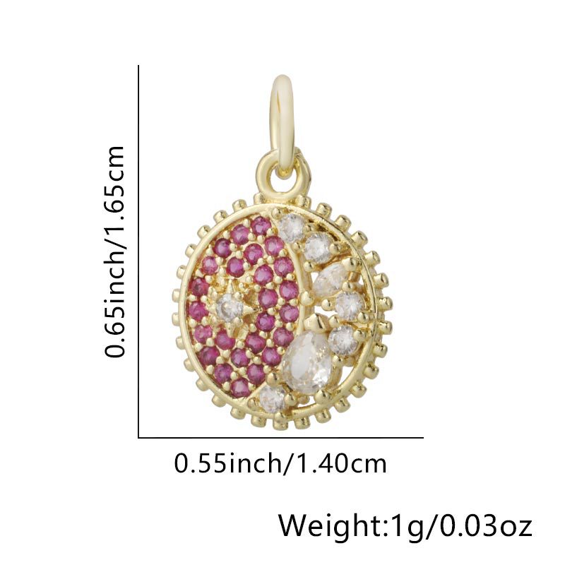 Round - pomegranate red