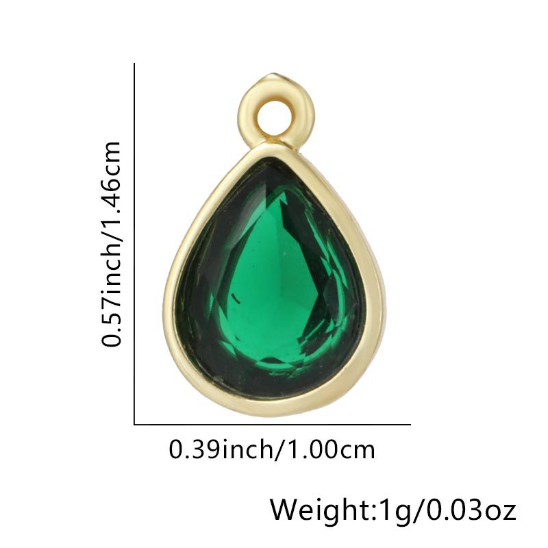 Water drops-green