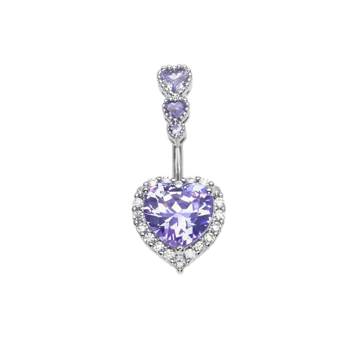 Heart-shaped purple