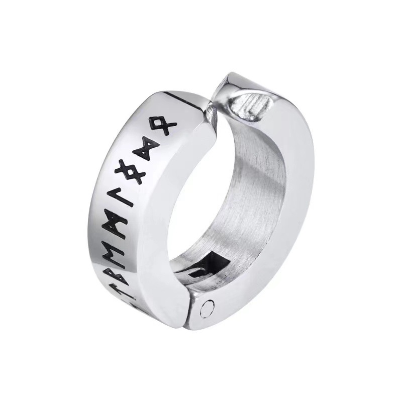 Steel ear clip single 4*9mm