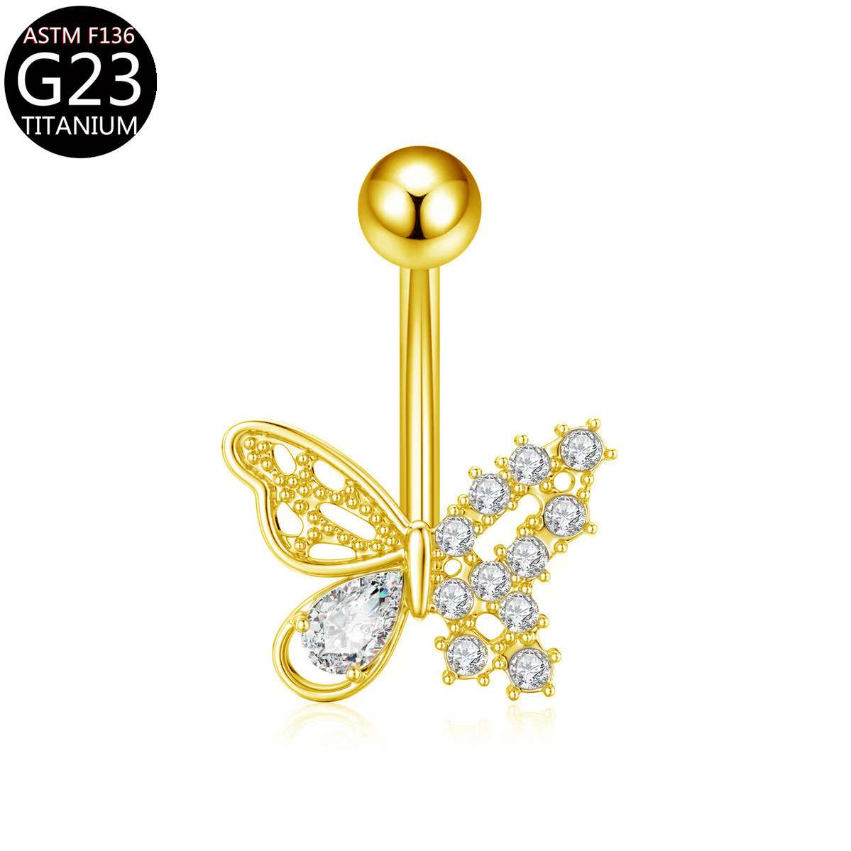 4#Gold-white zirconium