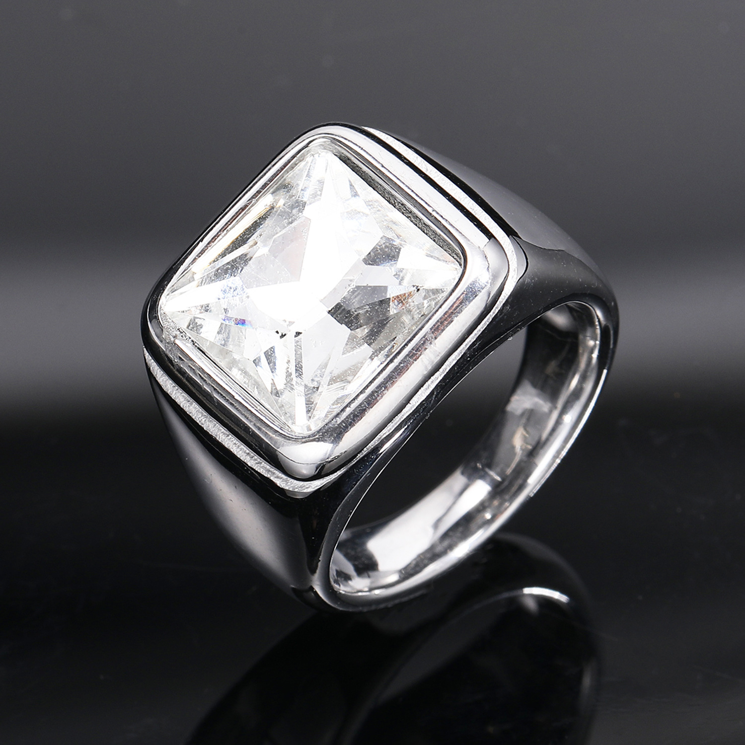 Steel white gem
