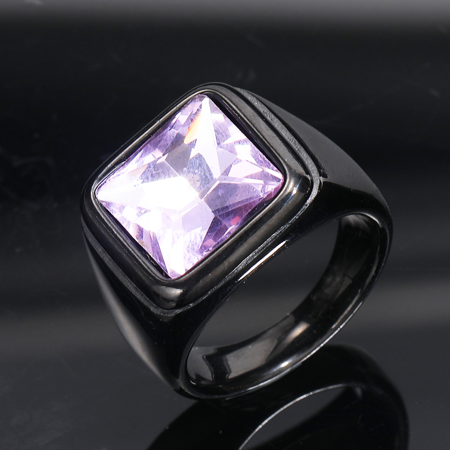 Black purple gem