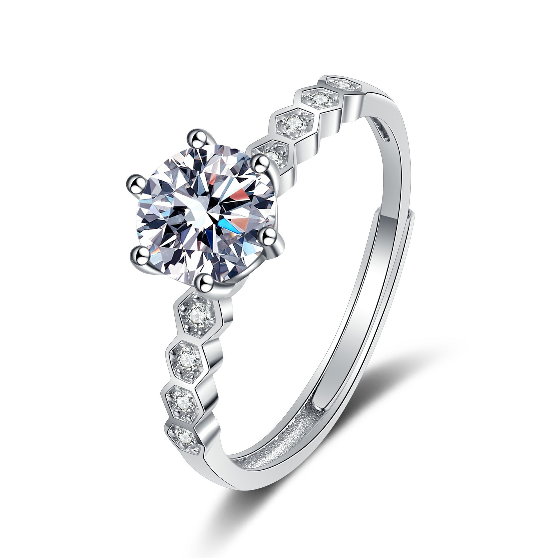 Hive ring (white diamond)