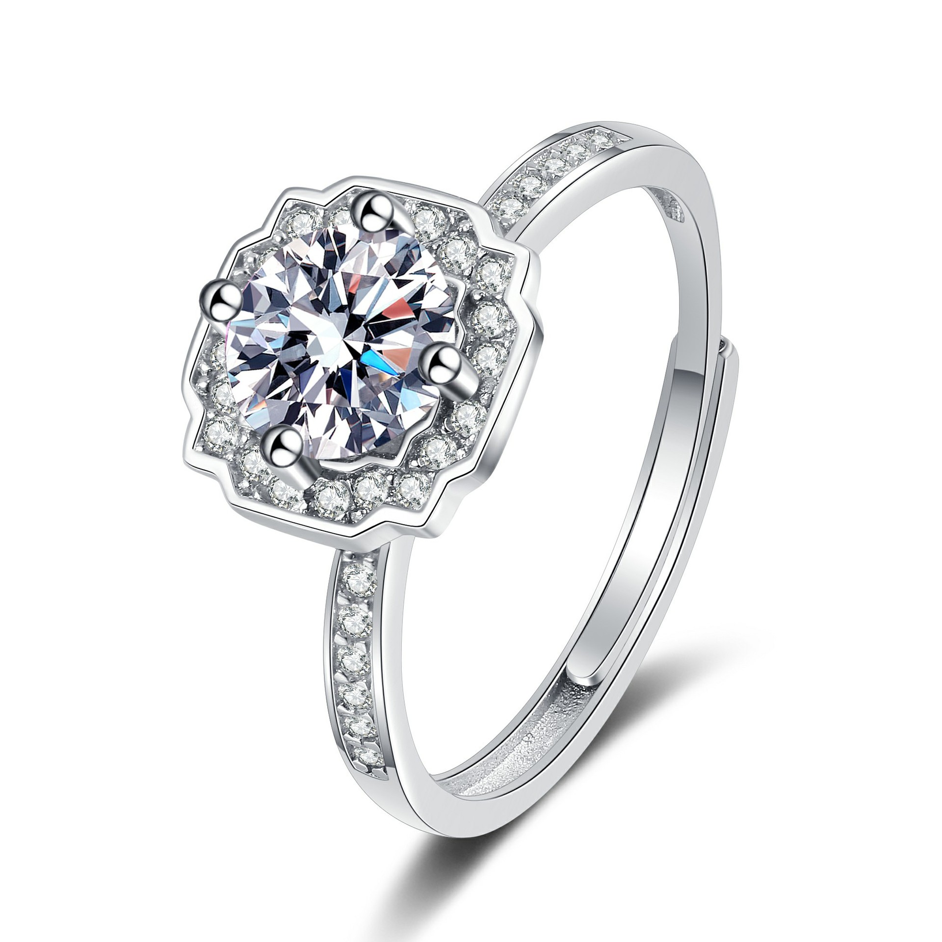 Hai Rui ring (white diamond)