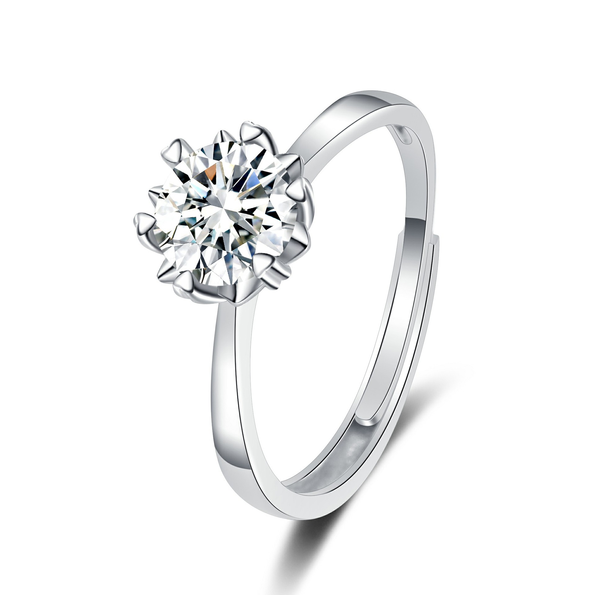 Snowflake Arm Ring (White Diamond)