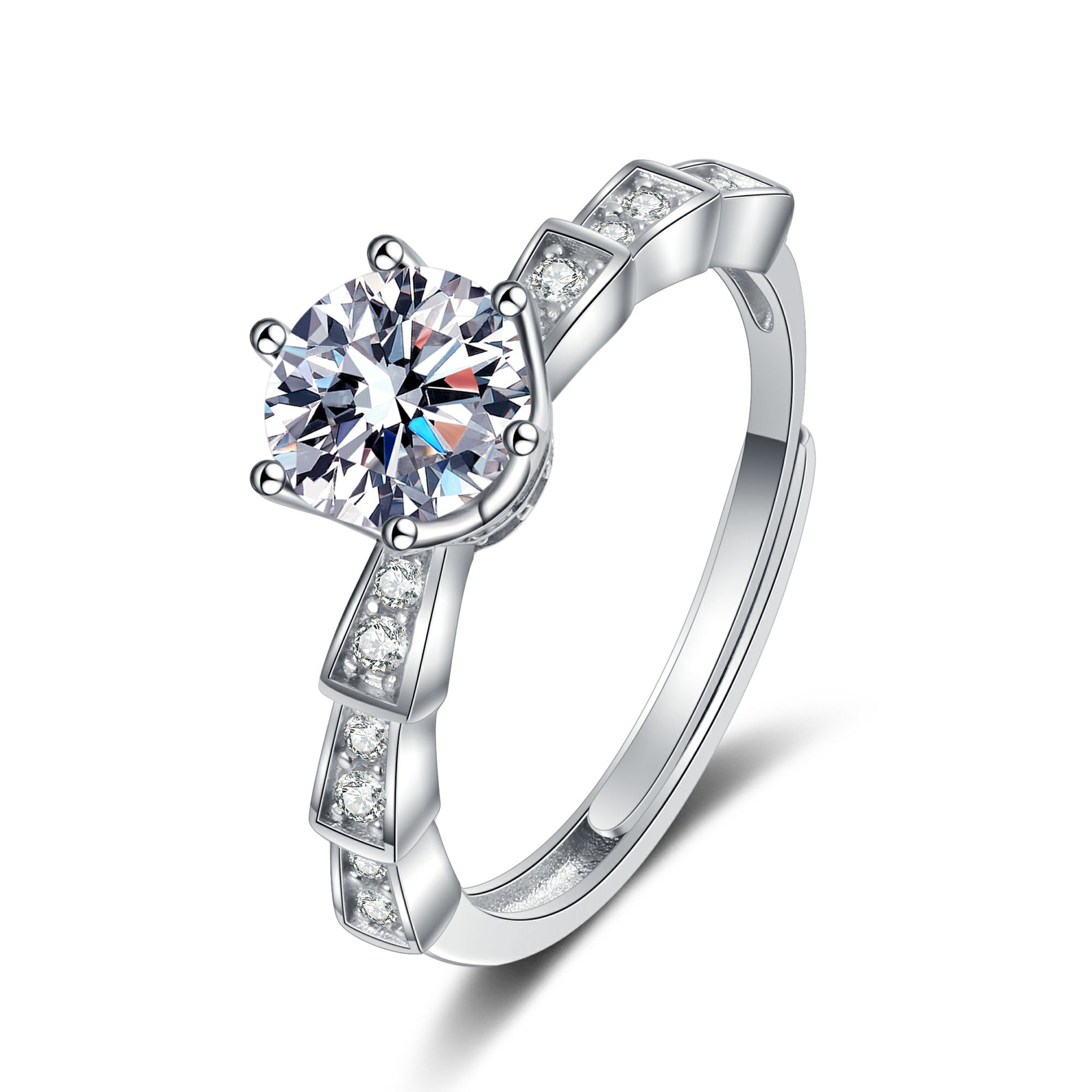 Snake Ring (White Diamond)