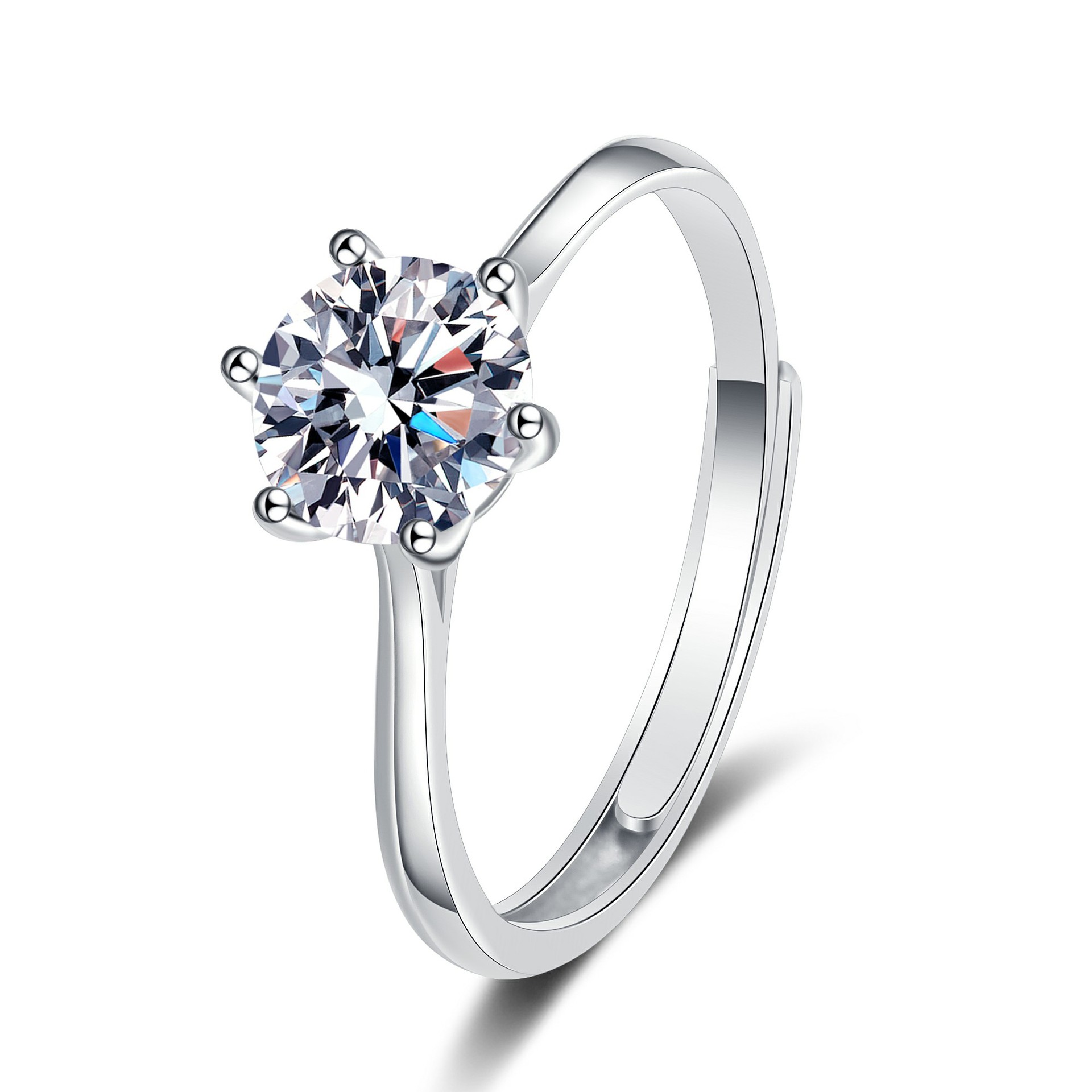 Zhou's Six Claw Same Ring (White Diamond)