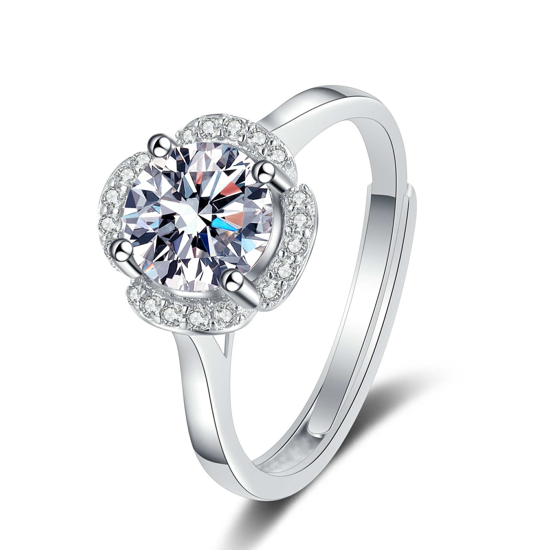4 plum ring (white diamond)