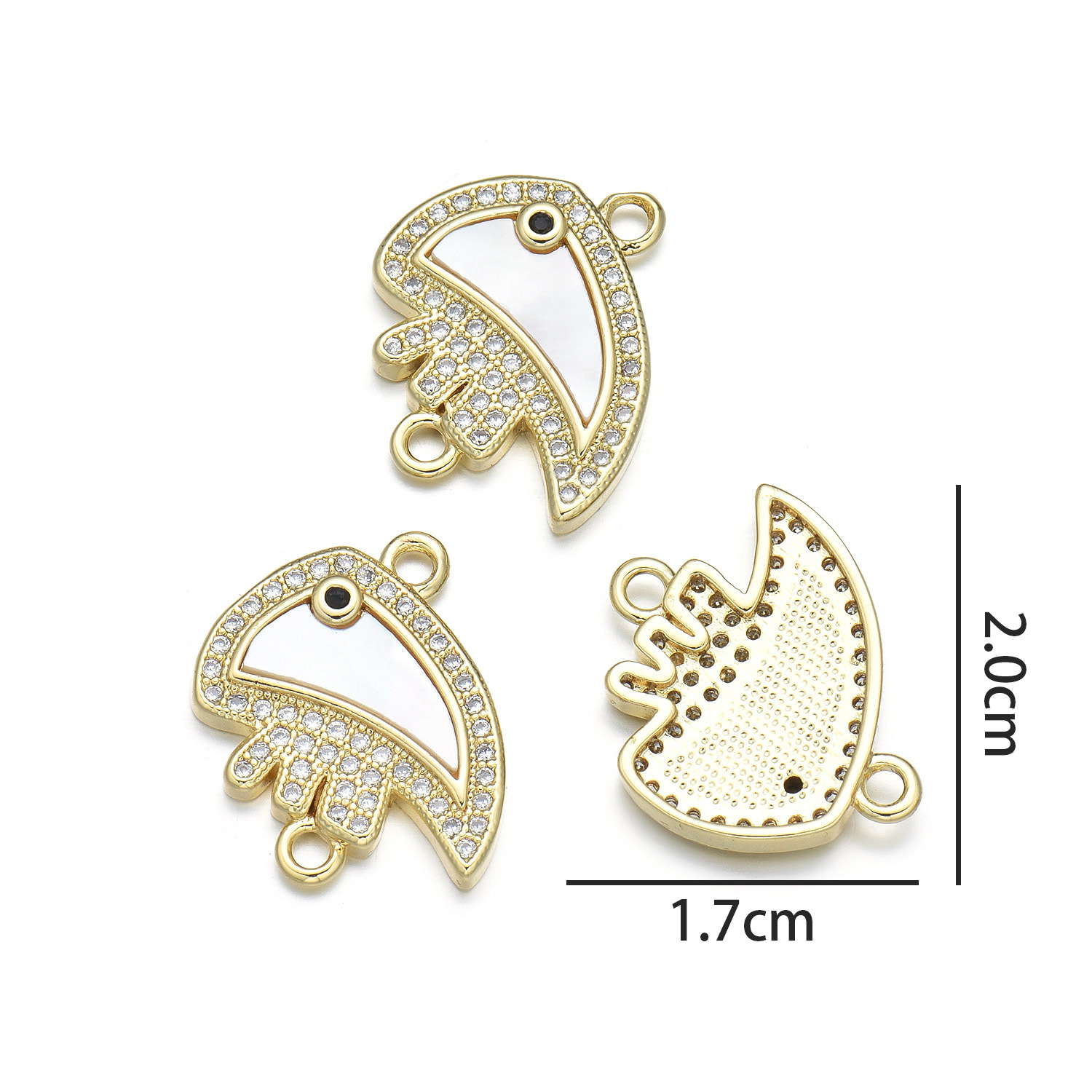 Tropical fish hand (natural shell)